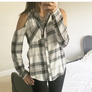 flannel button down